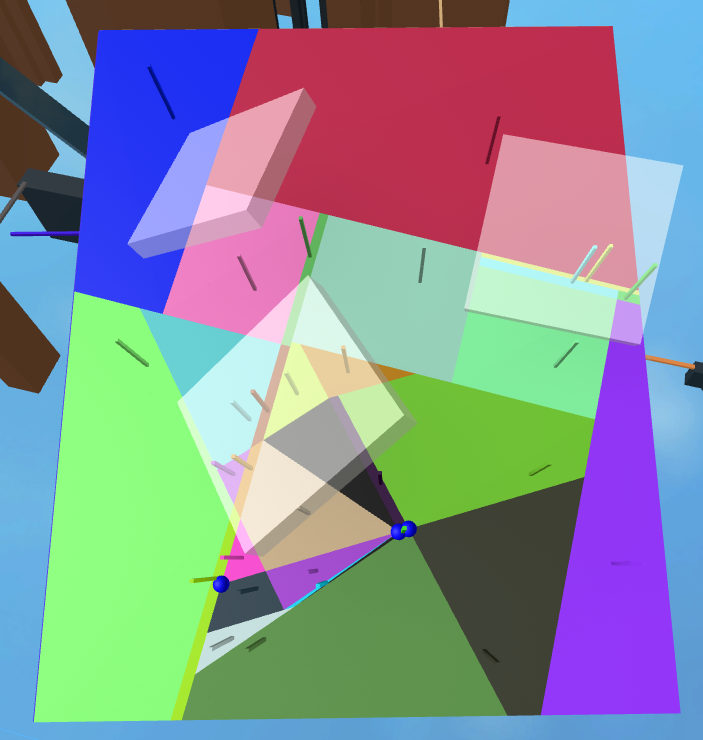 Polaris-Nav overhead mesh splitting without optimization